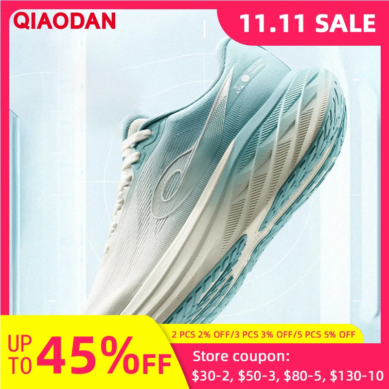 

QIAODAN DS2 Men's Jogging Shoes Men's 2025 Mesh Shock Absorption Cushioning Breathable Running Shoes QXB023253217R