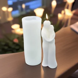 1 piece, silicone mold for aromatherapy candles in the human body series, mold for handmade soap scented stone ornaments for hum