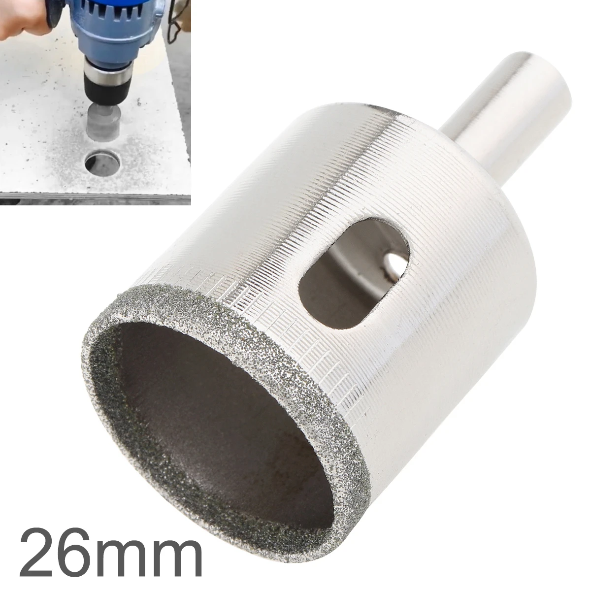 

Hole Saw 50mm Drill Bit Diamond Coated Core Hole Saw Drill Bits Kit Tool Glass Drill Hole Opener for Tiles Glass Ceramic