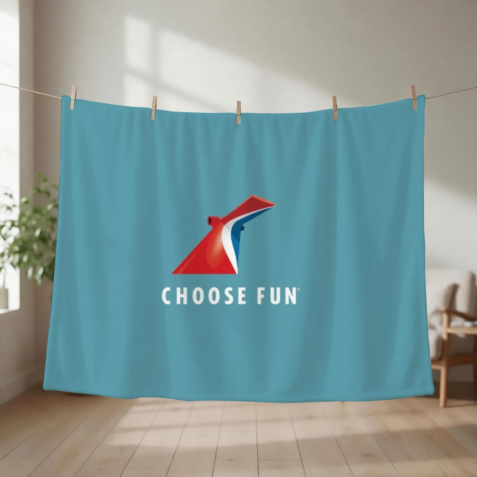 Carnival Cruise Throw Blanket couch cozy soft plush fuzzy picnic outdoor blanket