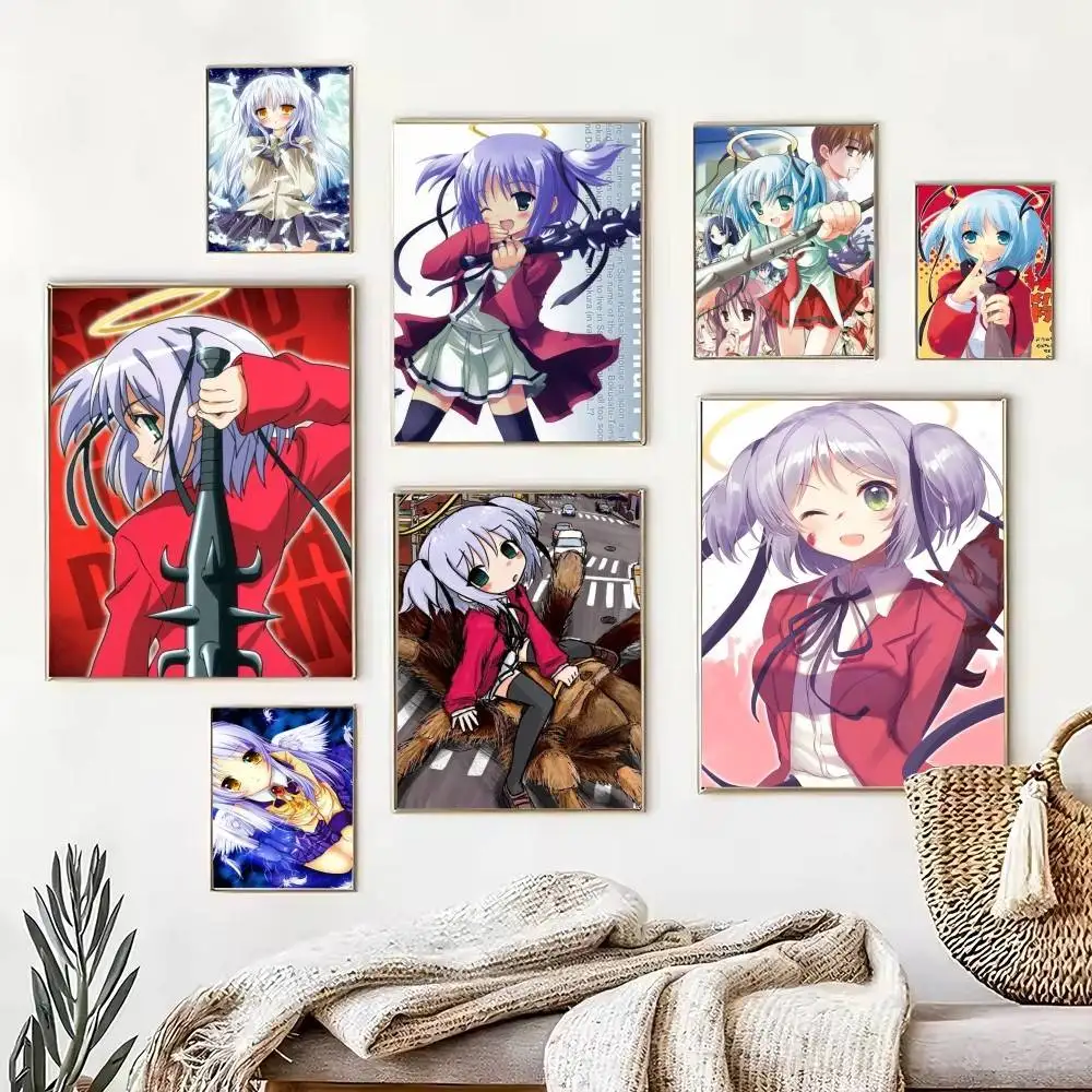 b-Bludgeoning Angel Dokuro-chan  Poster Waterproof Wall Art Sticker For Bar Living Room Vintage Decor High Quality Print Gift