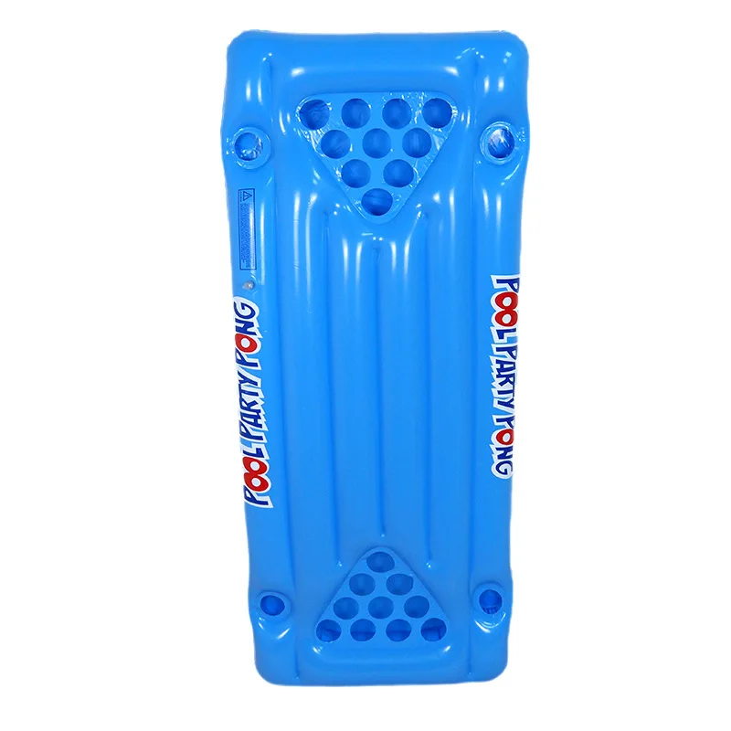 Gonfiabile galleggiante fila tavolo da gioco da ping pong intrattenimento acquatico vasca da birra gioco da tavolo aste di galleggiamento gonfiabili per nuoto in PVC