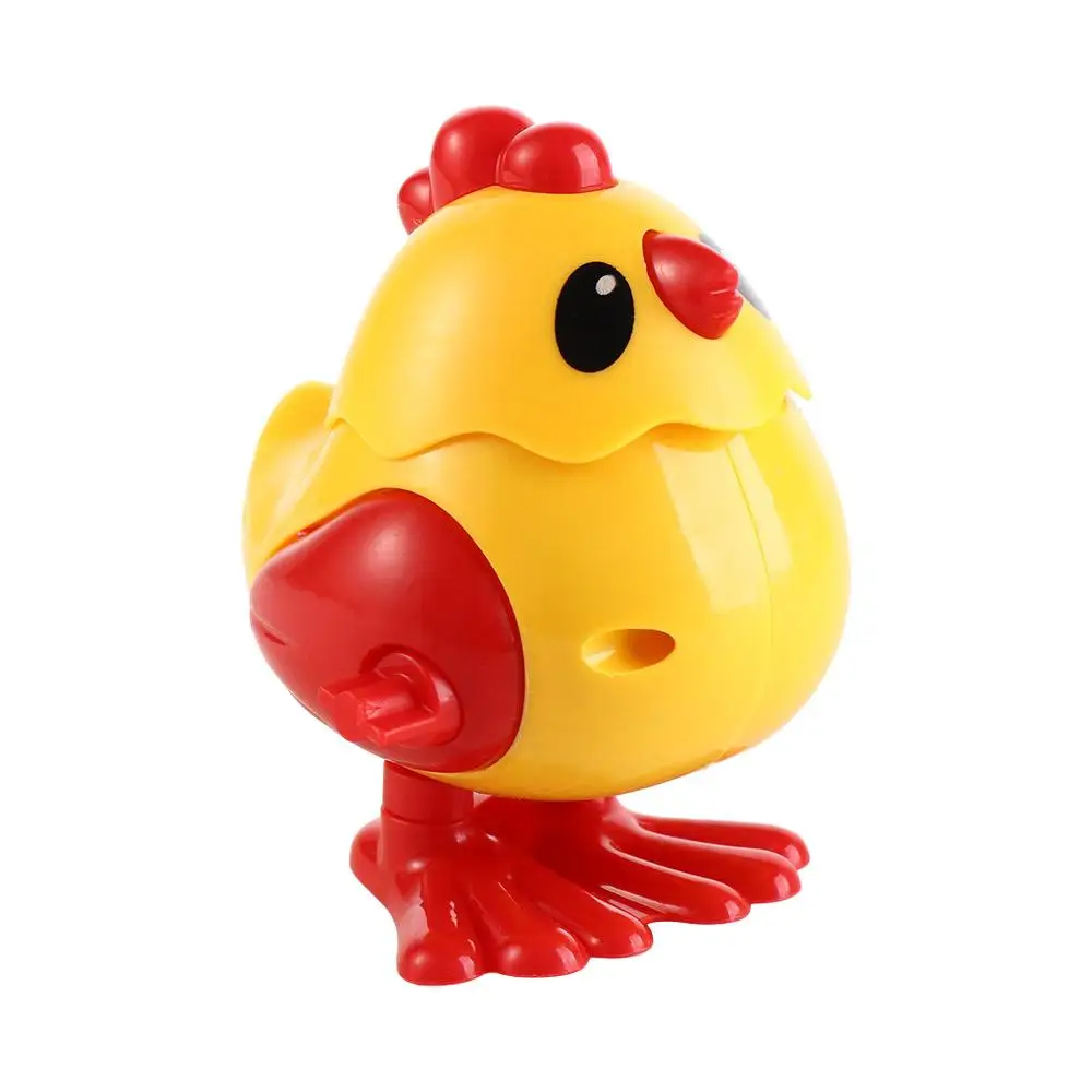 

Plastics Girls Wind-Up Spring Chicken Toy Chicken Simulation Wind Up Jumping Chicken Toy Mini Jumpin
