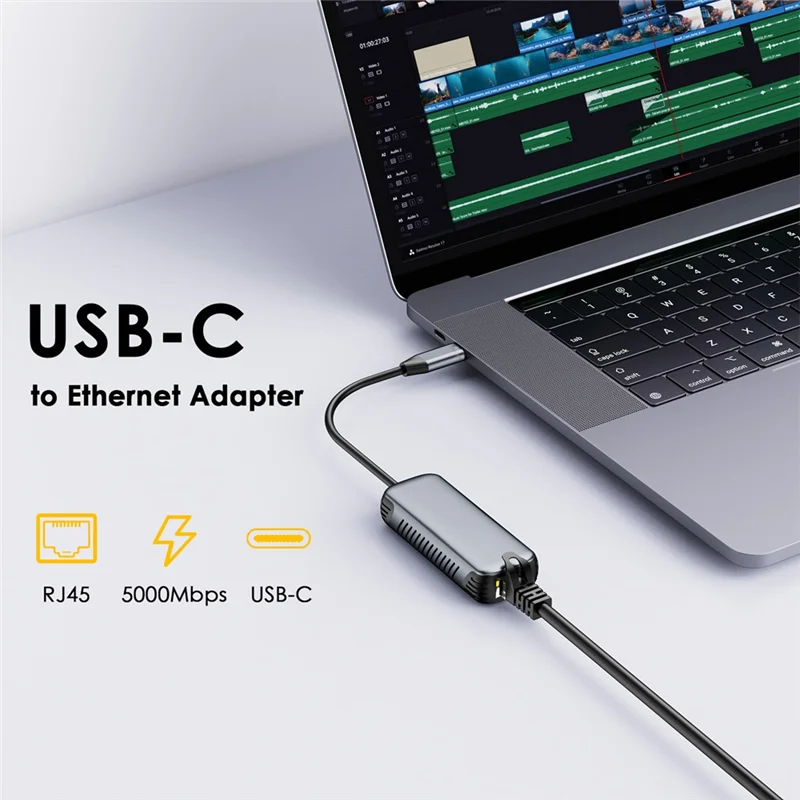 優れた-usb-c-から-5gbps-イーサネットアダプタードライバーフリー-rj45-ギガビットイーサネットネットワークアダプターラップトップ-windows-10-11-mac-os-11