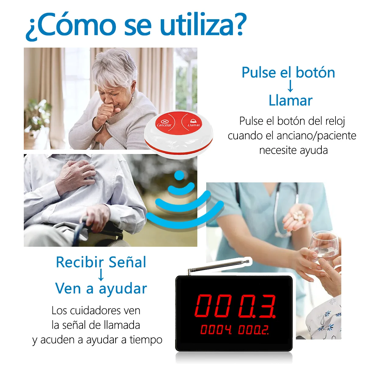 نظام استدعاء النادل اللاسلكي MSRestaurant 1 جهاز استقبال المضيف مع 20 جرس اهتزاز لزر الضيوف لطاولة مقهى بيت الشاي #6