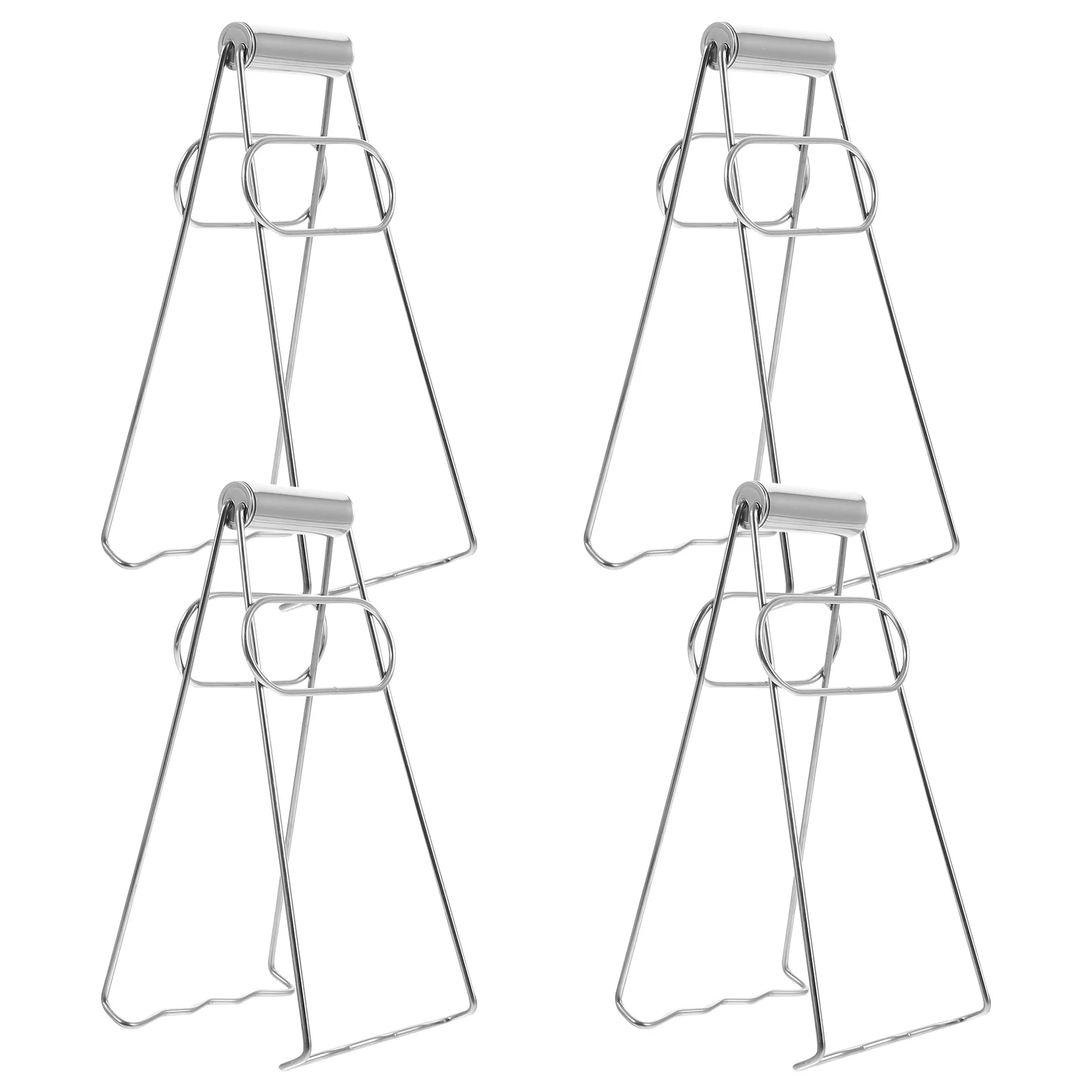 

4Pcs Stainless Steel Dish Clip Anti-Scalding Gripper Heat Resistant Kitchen Accessories Ergonomic Design Bowl Clamps