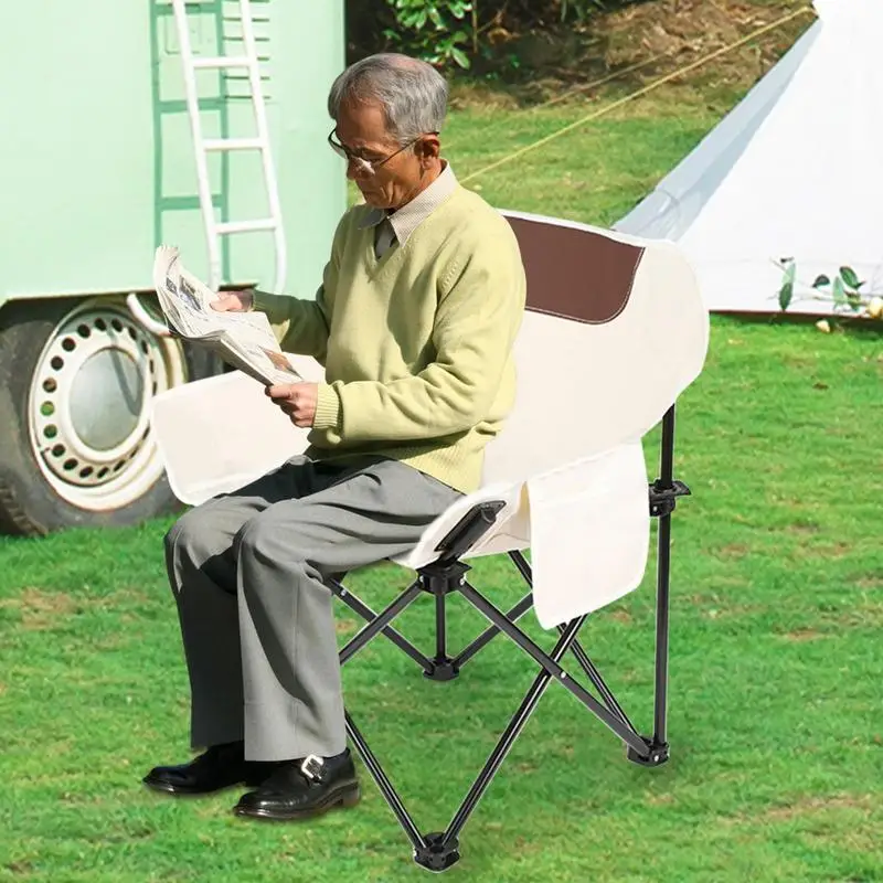 Compact Camping Chair Portable Outdoor Camp Chair Compact Garden Lounge Fishing Seat For Outdoor Adventures