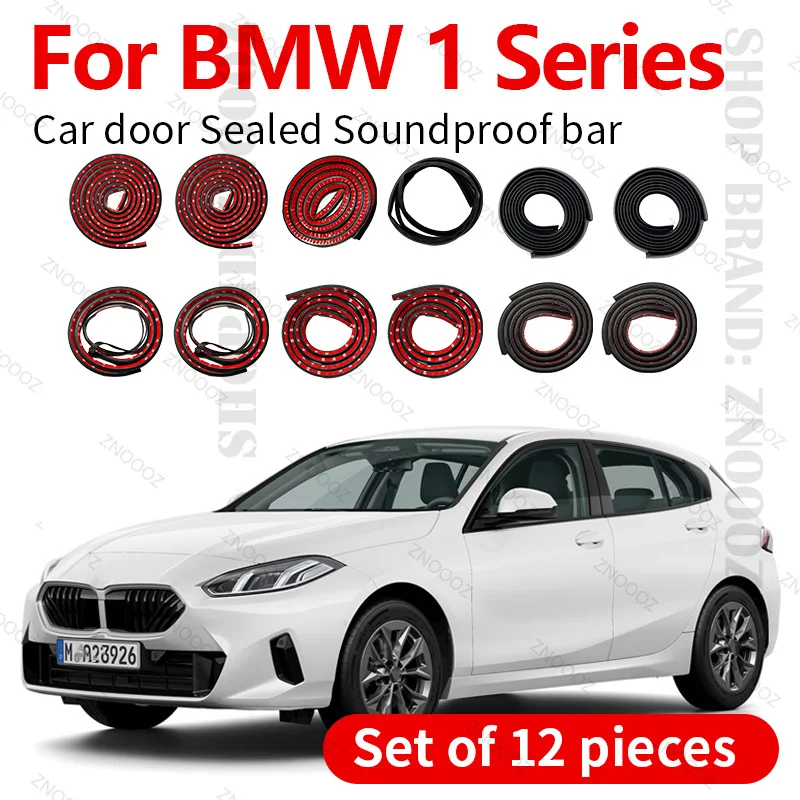 

Для BMW 1 серии 2014-2025 гг., уплотнительная лента для двери автомобиля, резиновая двухслойная уплотнительная лента, звукоизоляционная пылезащитная уплотнительная лента, набор из 12 шт.
