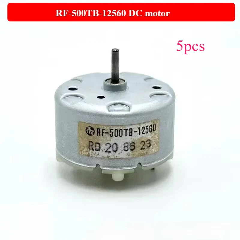 5 قطعة RF-500TB-12560 Mini 500 محرك كهربائي مايكرو 32 مللي متر محرك المغزل المستدير تيار مستمر 5 فولت 6 فولت 9 فولت 12 فولت 5600 دورة في الدقيقة محرك فرشاة معدني دقيق