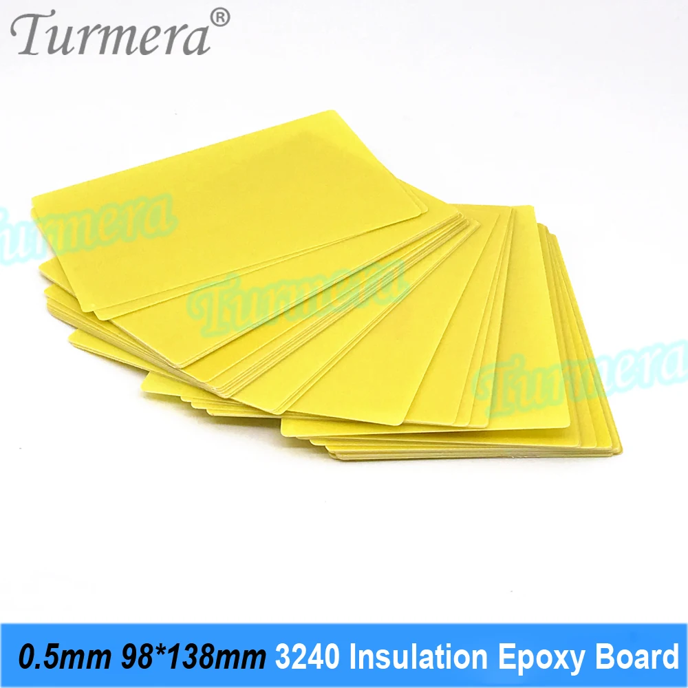 Turmera 3240 Insulation Epoxy Plate 0.5mm Thickness 98*138mm for 3.2V 30Ah 32Ah 40Ah 280Ah 12.8V Lifepo4 Batteries Pack Diy Use