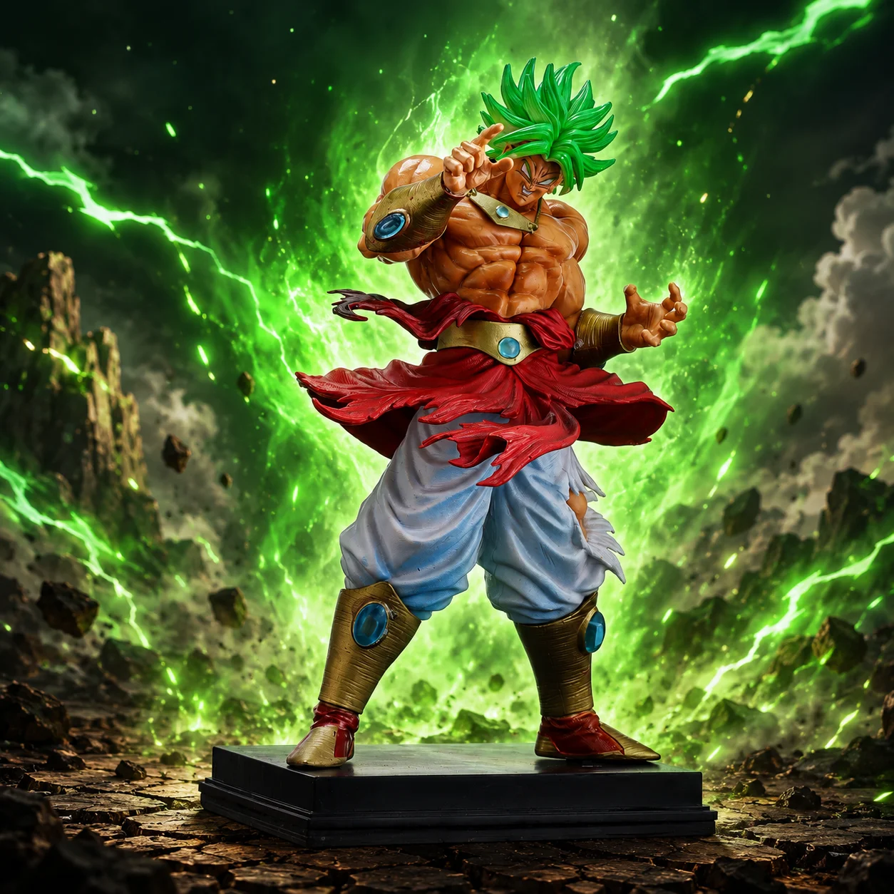 Figura de Ação do Anime Dragon Ball Broli, Estátua Decorativa para Mesa, Item Colecionável, Pequeno Presente para Halloween, Natal e Dia dos Namorados