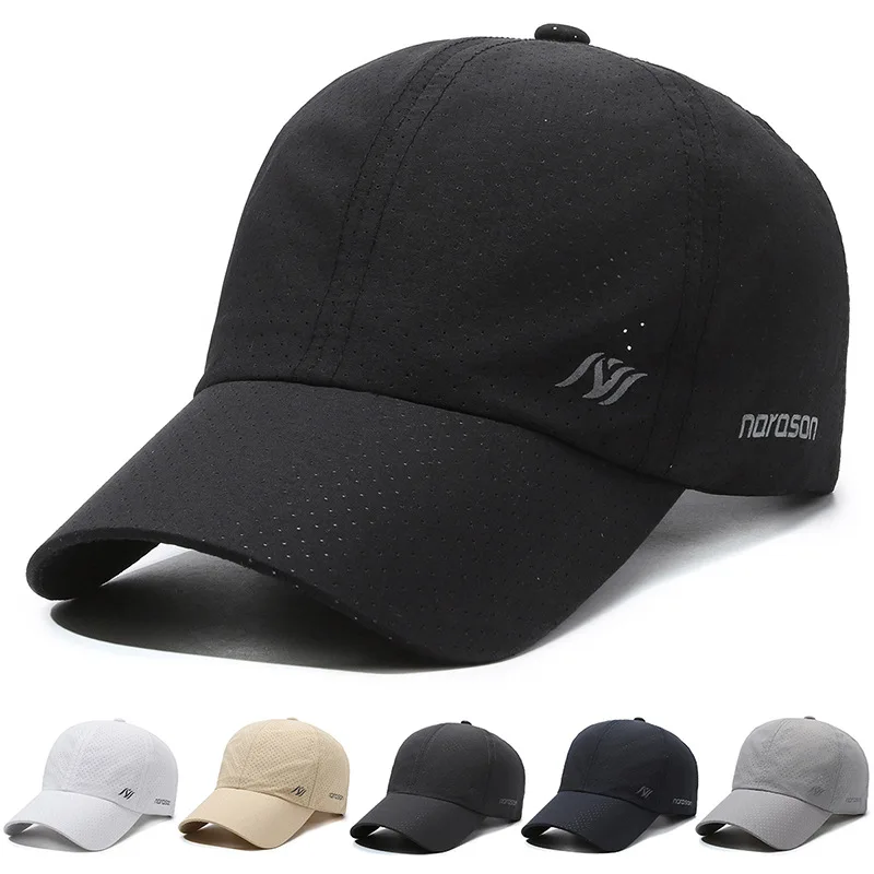 

New spring and summer outdoor quick-drying sunscreen cap Thin men's casual baseball cap Perforated breathable sun hat