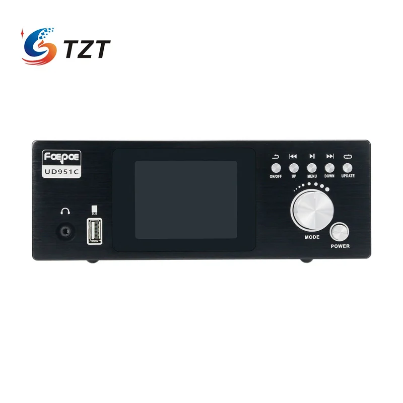 TZT UD951C DSD فك ترميز الصوت الأسود الإصدار القياسي/5.8G الإصدار مع جهاز استقبال 5.8G DTS Dolby 5.1 مع شاشة ملونة 3.2 بوصة