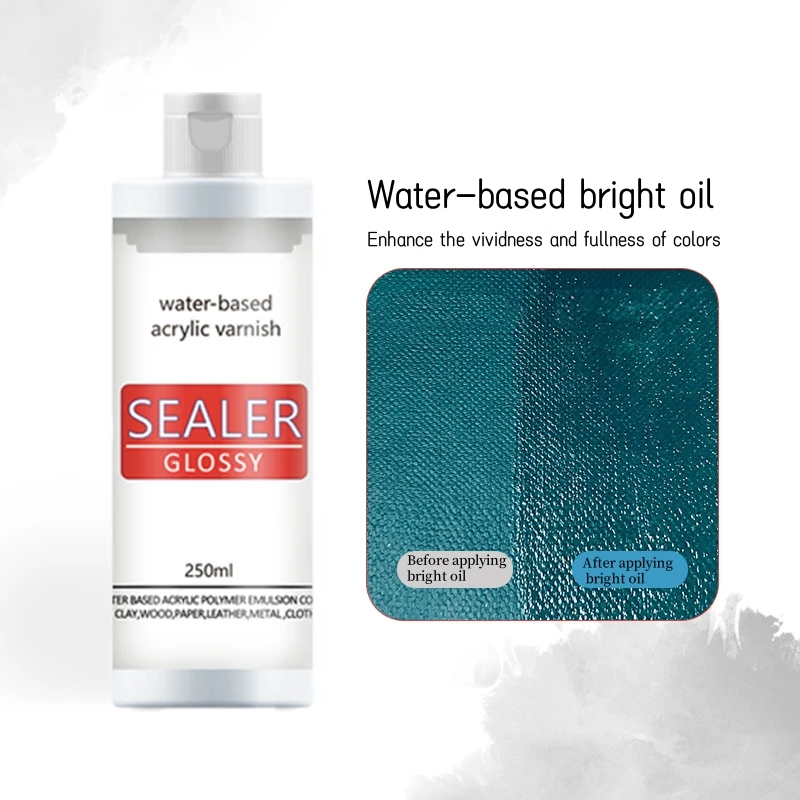20/60ml Water-based Acrylic Varnish Sealer Glossy Sealer Matte Non-toxic Seal Gloss Oil Quick Drying Sealant Crafts Supplies image 6