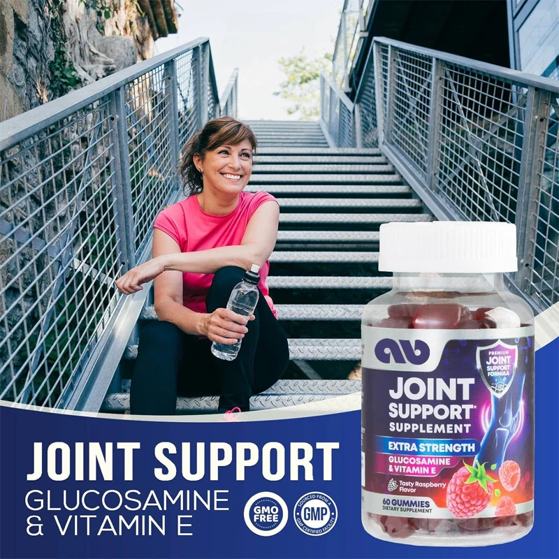 Joint Support Supplement - Super Glucosamine Joint Support Gummies - Back, Knee, and Hand Joint Health Support -60 Gummies