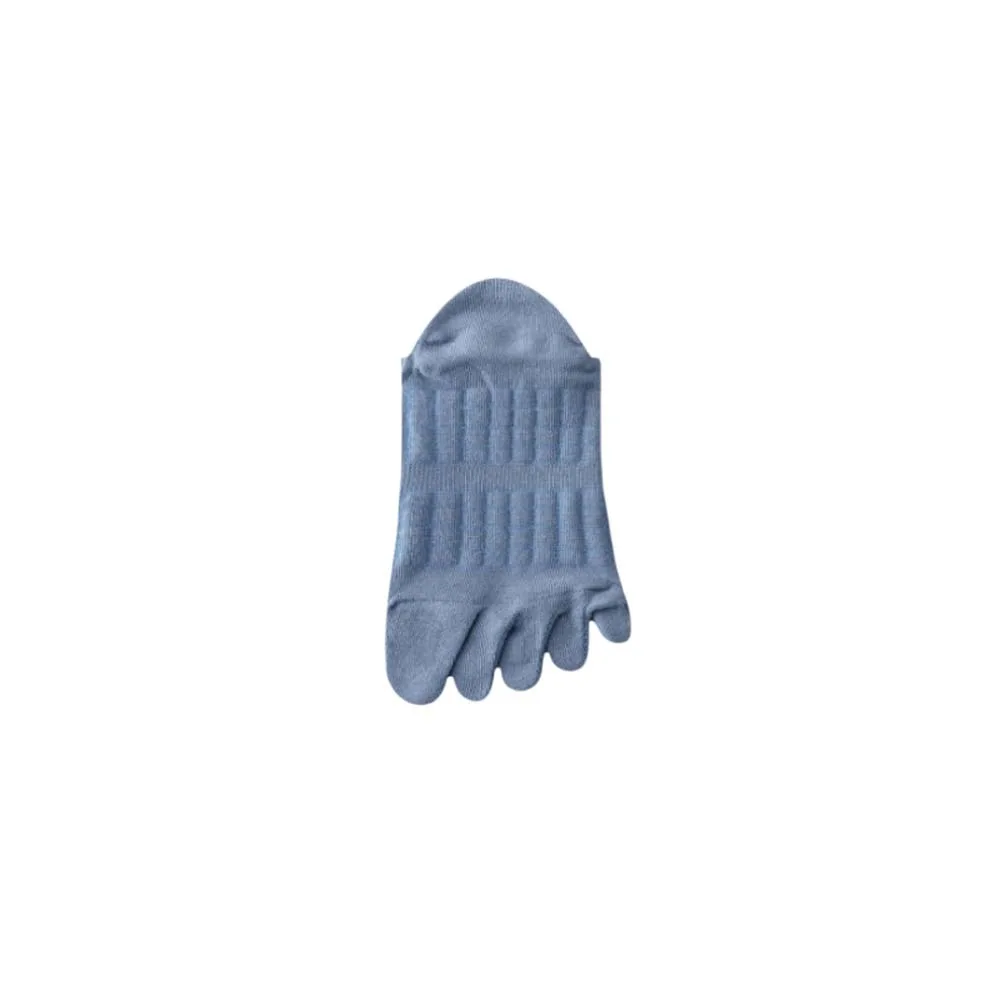 Cotton Men's Five Finger Socks Anti-slip Thin Hosiery Five Toe Boat Socks Odor Resistant Mesh Low Cut Sports Socks Running