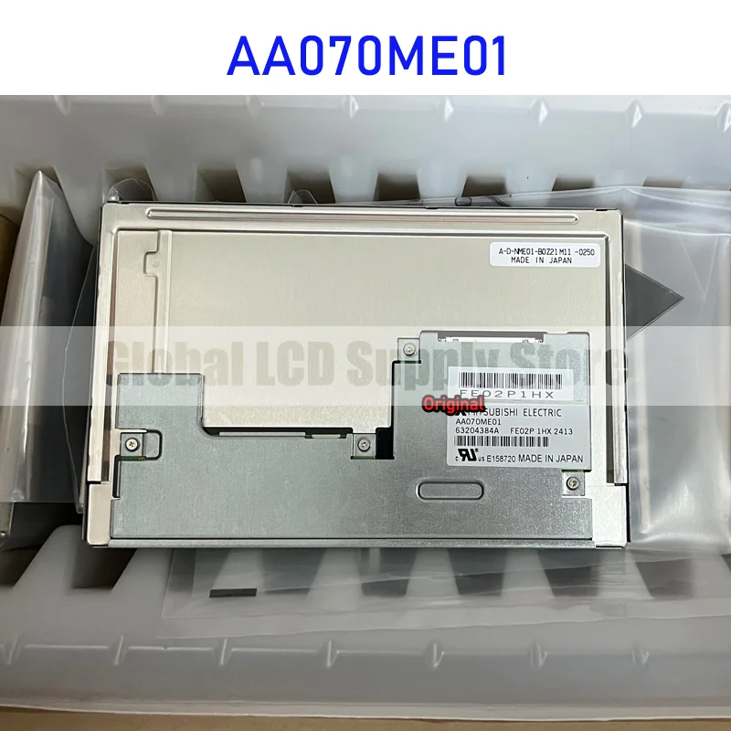 AA070ME01 7.0 Inch Industrial LCD Display Screen Panel Original for Mitsubishi 20 Pins for Industrial Brand New 100% Tested