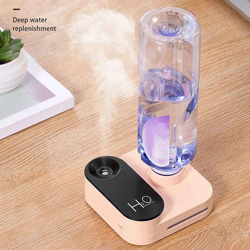 Mini Camera Shape Humidifier USB Portable Large Mist Volume Desktop Water Bottle Humidifier For Bedroom Office C