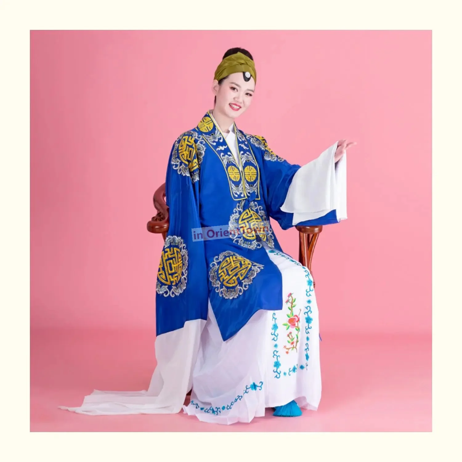 Ancient China TV Play Movie Clothing Chinese Operas Madam Yuan Wai's Costume Peking HuangMei Shaoxing Opera Old Lady Outfit