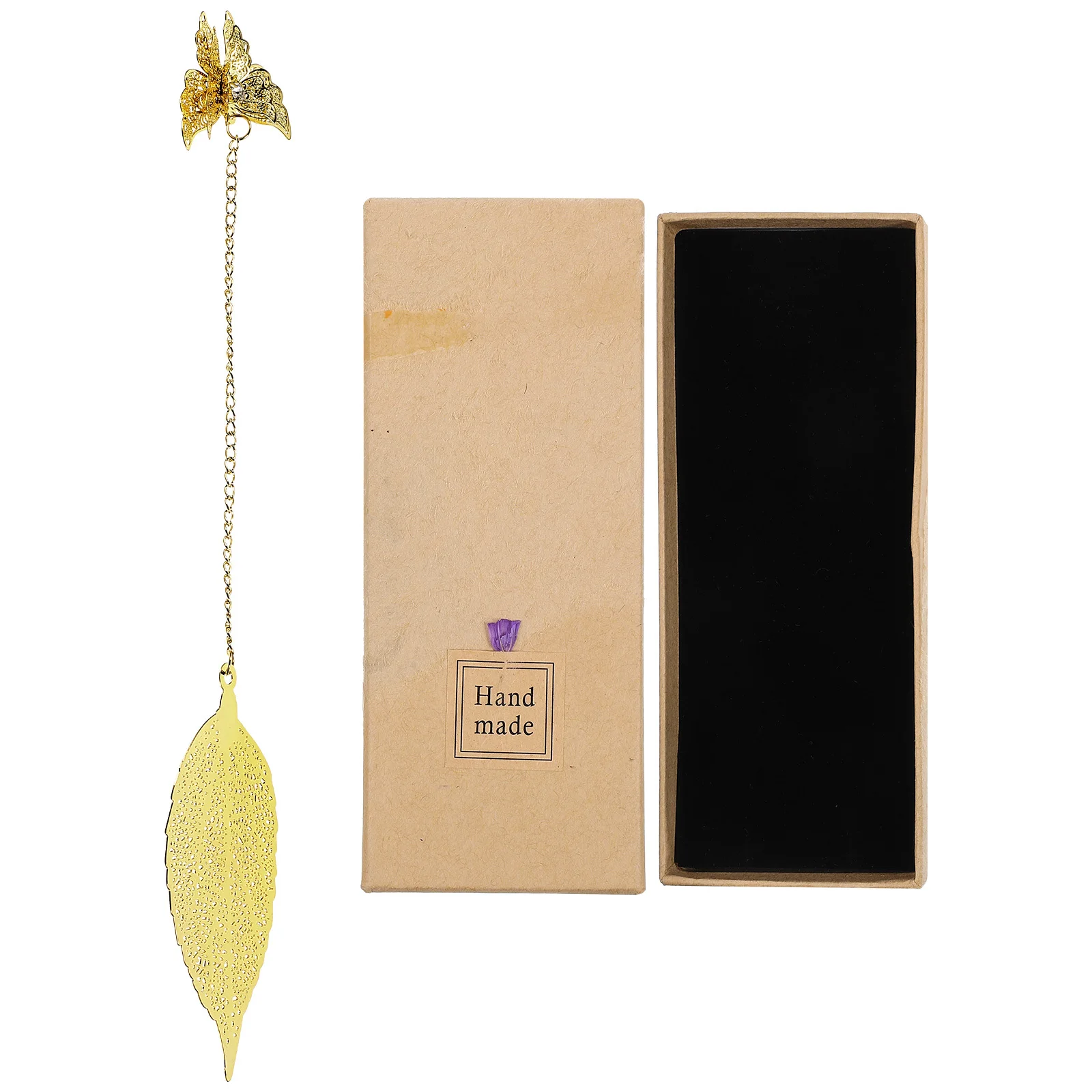 Metal Bookmark Chinese Style Leaf Design Vintage Book Page Flag Gift For Friends Family Co-Workers Student Supplies