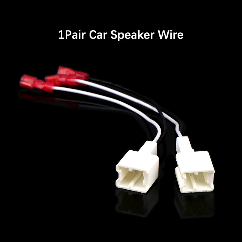 New 1Pair Car Tweeter Dash Front Speaker Wire Harness Adapter Cable Connector Wiring Cable For   Series Speaker
