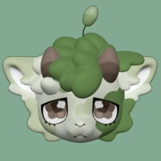 Kemono máscara base cabra grama ovelha impressão 3d semi realista besta terno crânio cosplay traje acessório crânio universal