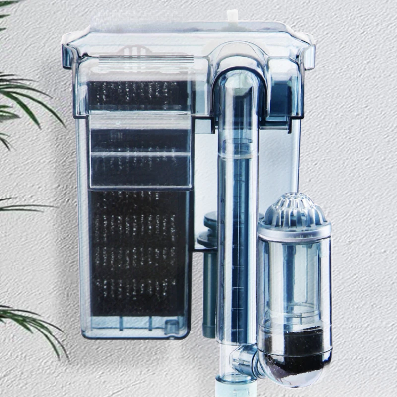 

Fish Tank Filter Three-in-One Waterfall Wall-Mounted Equipment Small Water Purifier Fish Farming Circulating Water System