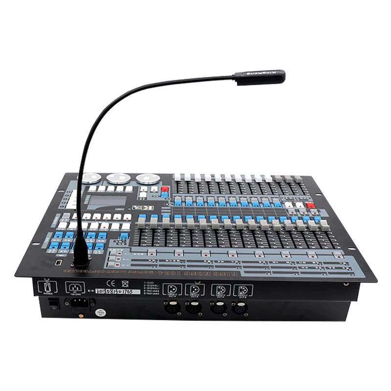 1024 DMX-Konsole mit Flightcase, DJ-Controller, geeignet für bewegliche Scheinwerfer, Strahllichter, Par-Lichter, Bühnenbeleuchtungsausrüstung – Detail 4