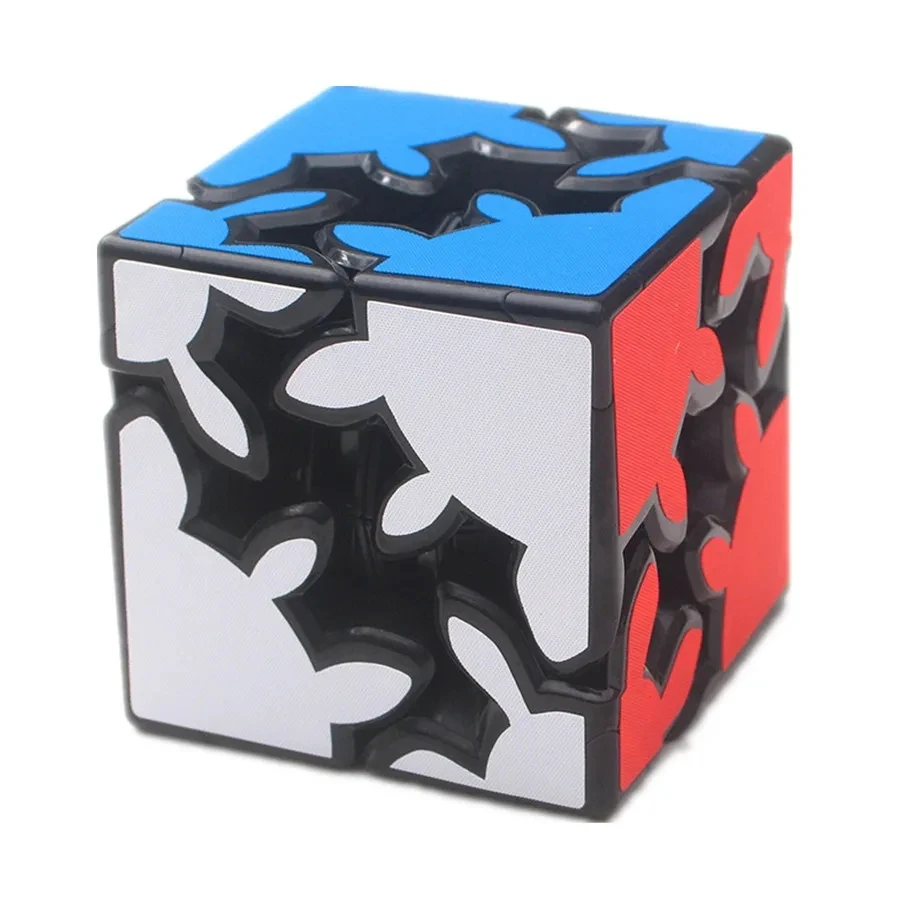 New 2x2 Gear Magic Cubes White/Blac  Professional Cubo Magico Puzzle Toy For Children Kids Gift Toy