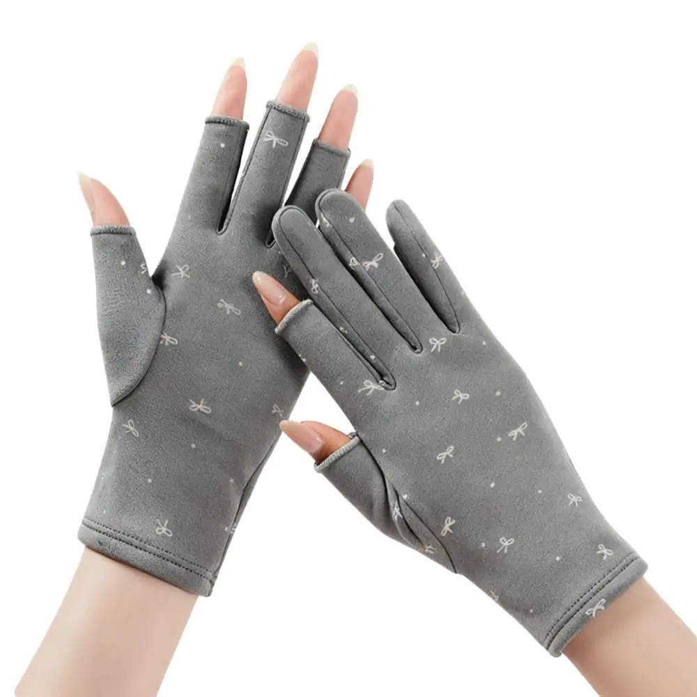 Fashion Warm Women's Winter Gloves Lining Fleece Windproof Velvet Mittens Soft Elastic Driving Gloves Running