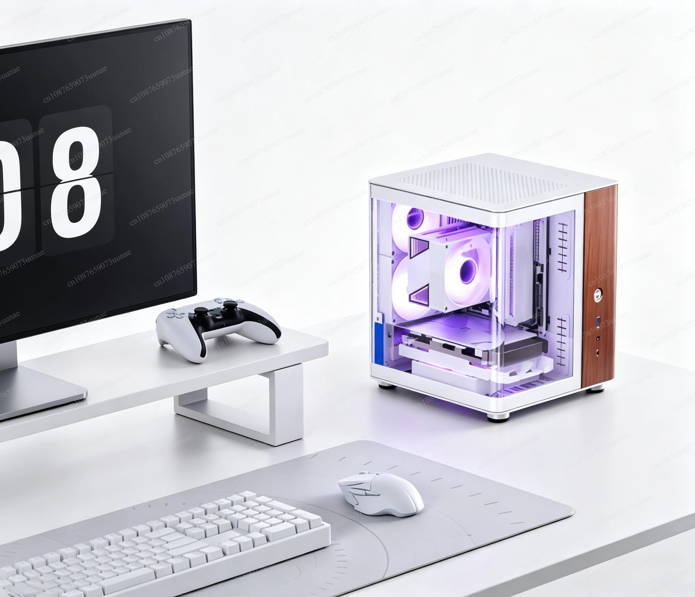 Compatible with TK‑0 Hyperboloid Sea View ITX Chassis, Aluminum Alloy Computer Housing Support SFX Power Supply Mini PC Case for