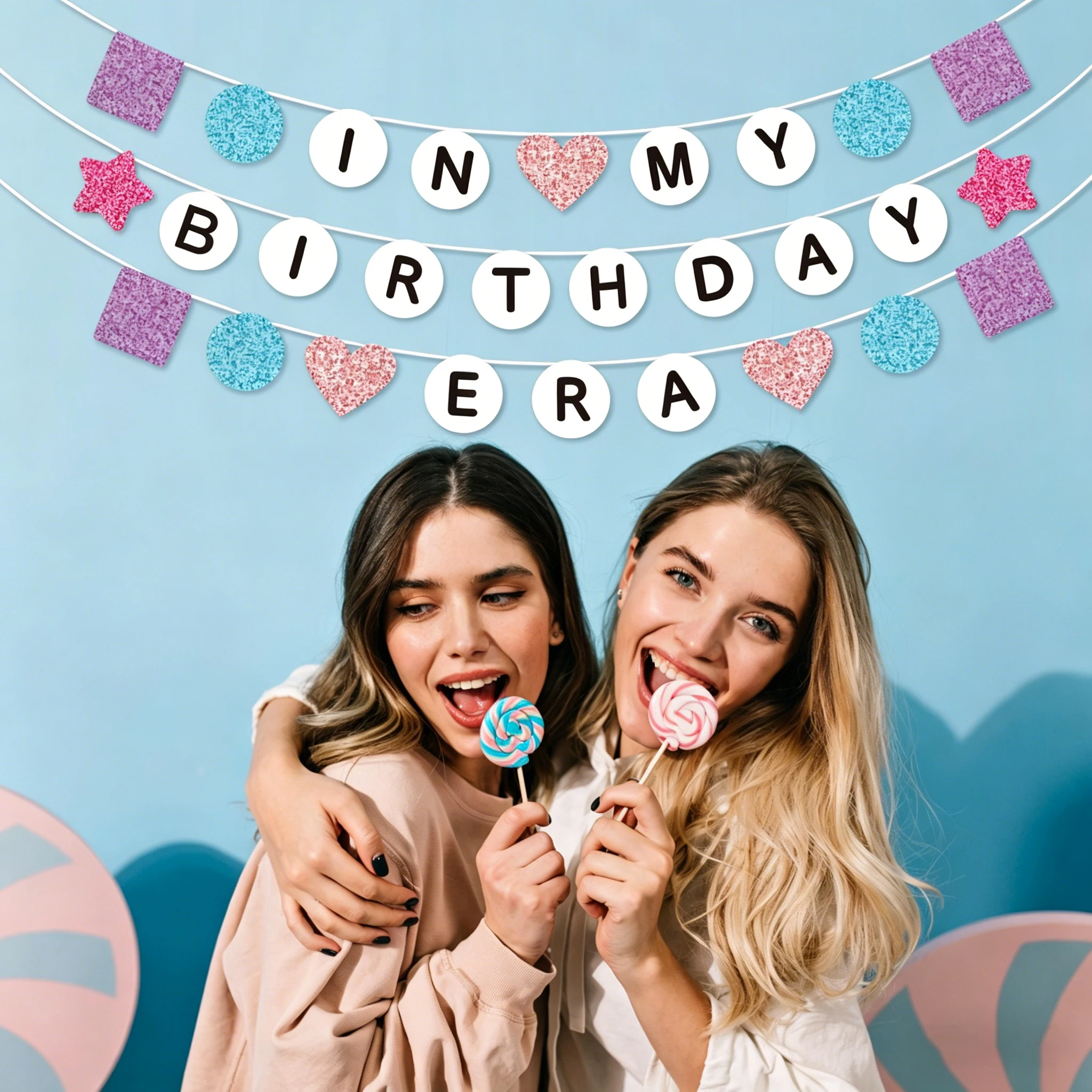 In My Birthday Era Banner Eras Geburtstagsparty-Dekoration, Geburtstags-Fotokabinen-Hintergrund, HBD-Schild, Freundschaftsarmband-Zubehör – Detail 3