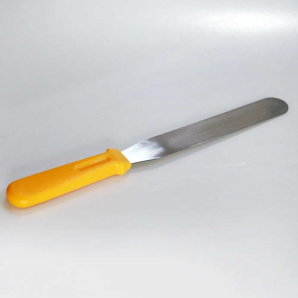 Stainless Steel Straight Edge Icing Spatula 7.9 Inches for Cake Decorating Cream Spreading Jam Smearing Pastry Smoother Butter