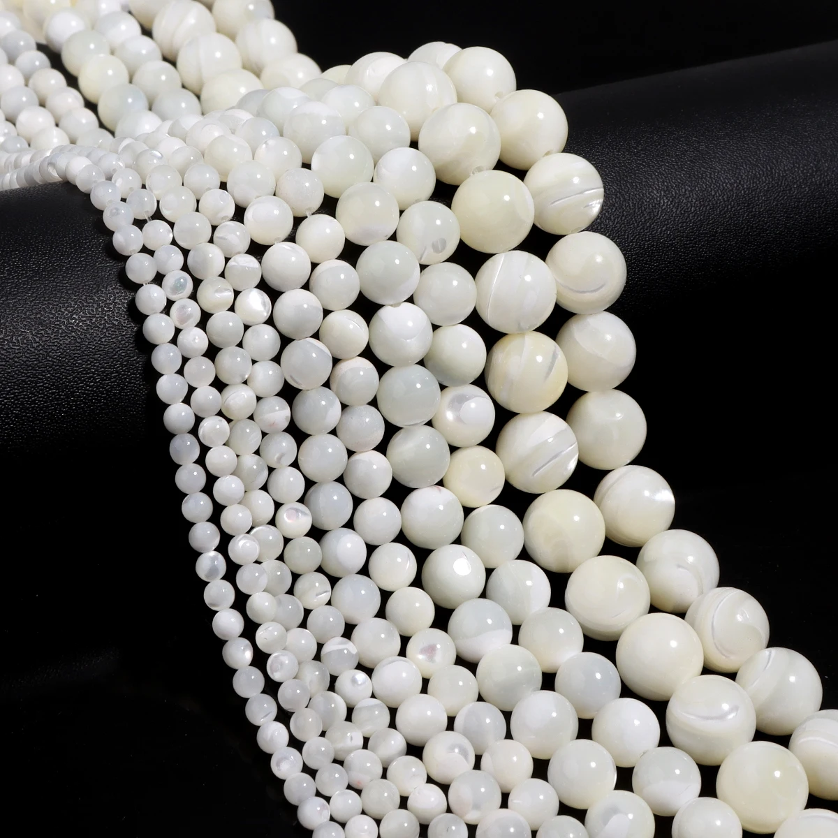 3/4/6/8/10mm Natural Trochus Shell Stone Beads Round Loose S