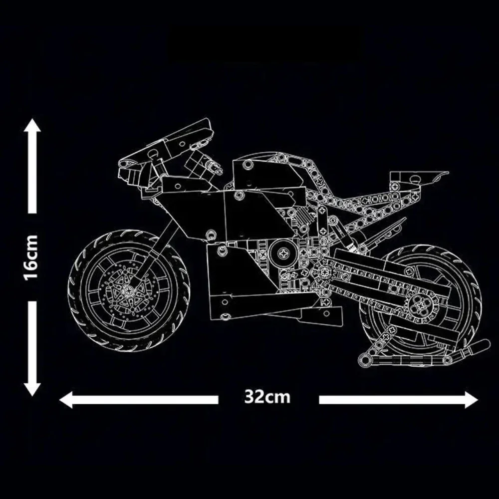 Technische Panigale V4 R Motor Model 42107 Bouwstenen Kit Superbike Speelgoed Kerstcadeaus Voor Jongens Volwassenen Woondecoratie