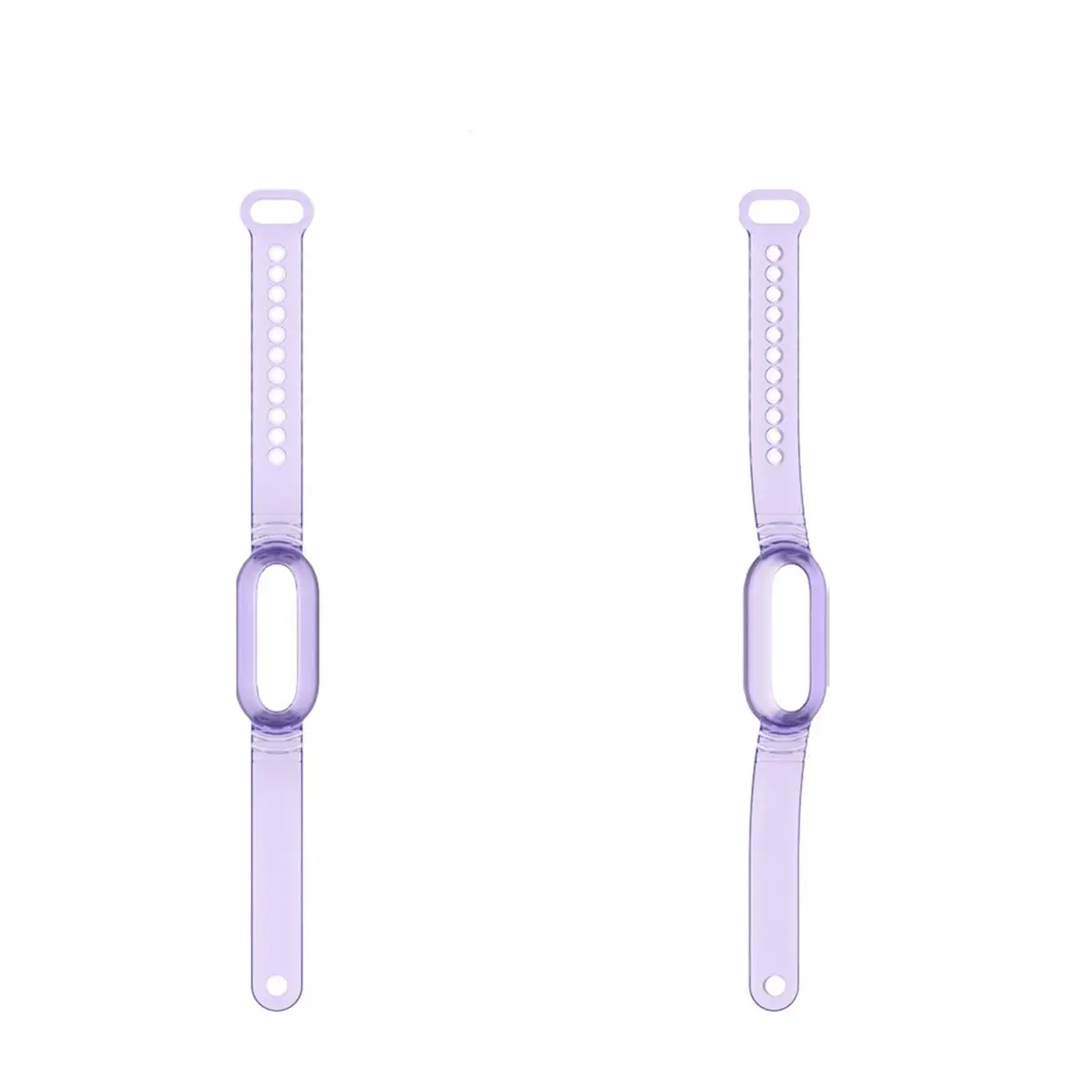 Happy New-  TPU Case Wristband Transparent Protector Band Strap for NotePin Puple