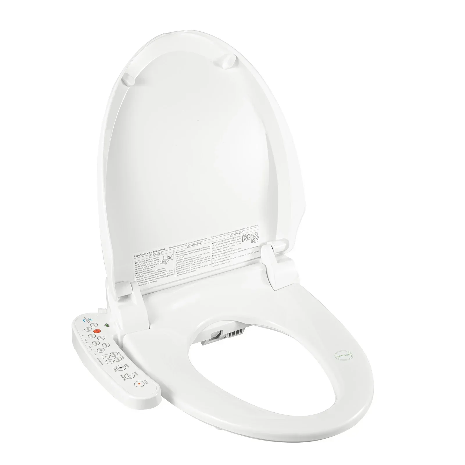 AC220V Smart Bidet Toilet with Electric Heated Seat, Deluxe Washlet Toilet with Heated and Adjustable Seat