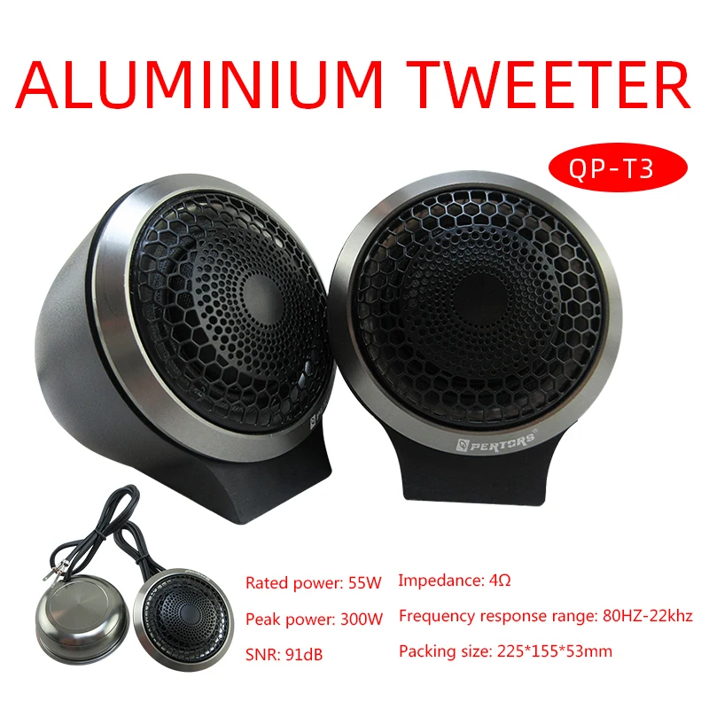 2 stks 300 W Zachte Bal Evenwichtige Car Audio Speaker Tweeter-Krachtige Audio Prestaties Car Audio Tweeter Auto Tweeter Kleine Tweeter