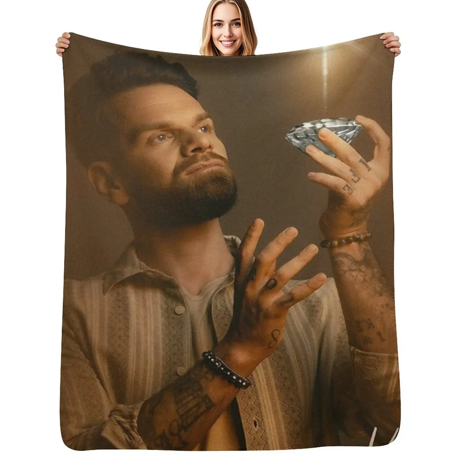 KEEN'V DIAMOND Throw Blanket Bed covers christmas gifts Decorative Sofa Soft Plush Plaid Plush Soft Beds Blankets