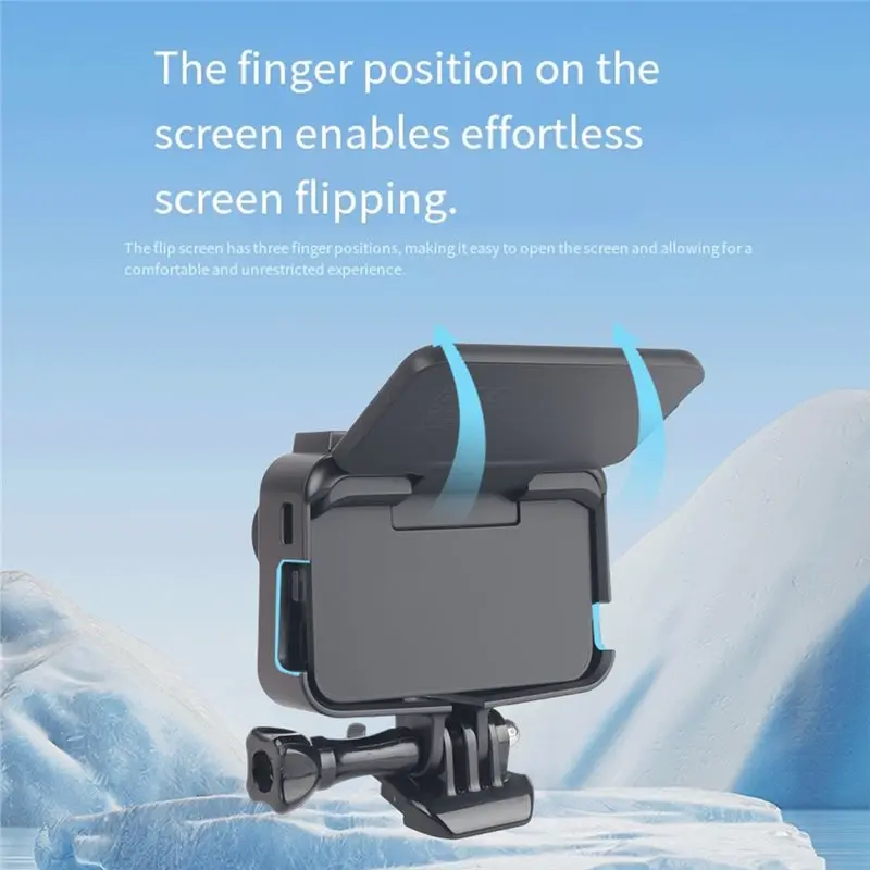 A34T Camera Frame Housing for Go Ultra, Expandable Cage Case, Essential Camera Accessories for Enhanced Protection and Stability