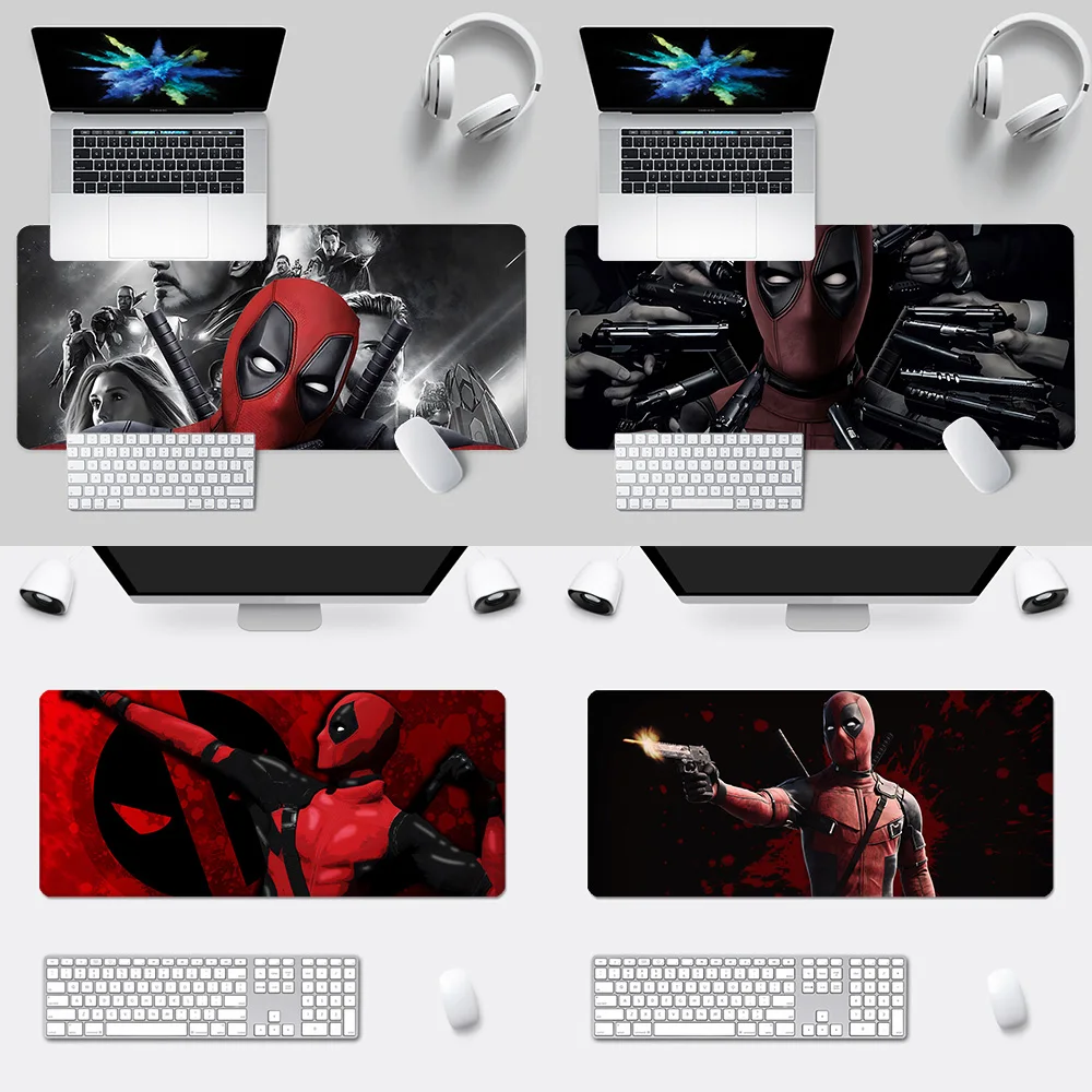 Super Hero Deadpools Mousepad HD Printing Computer Gamers Locking Edge Non-slip Mouse Pad XXL90x40cm Keyboard PC Desk Pad