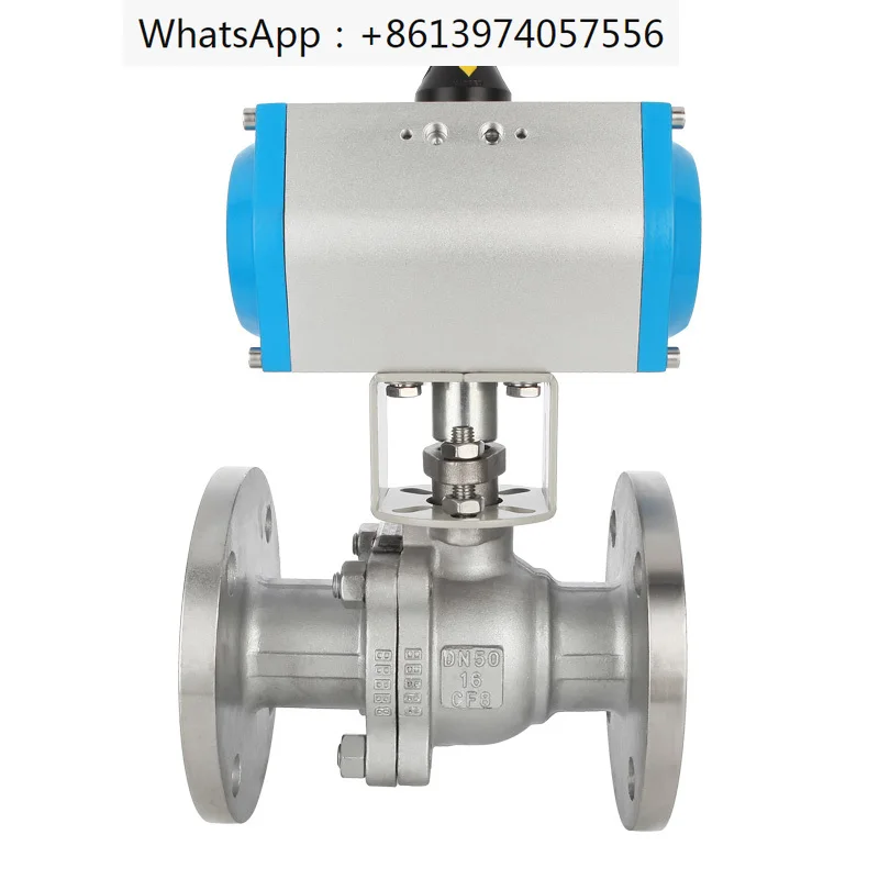 Pneumatic flange ball valve Q641F-16P/C stainless steel cast steel high-temperature steam quick shut-off valve high-pressure 25P