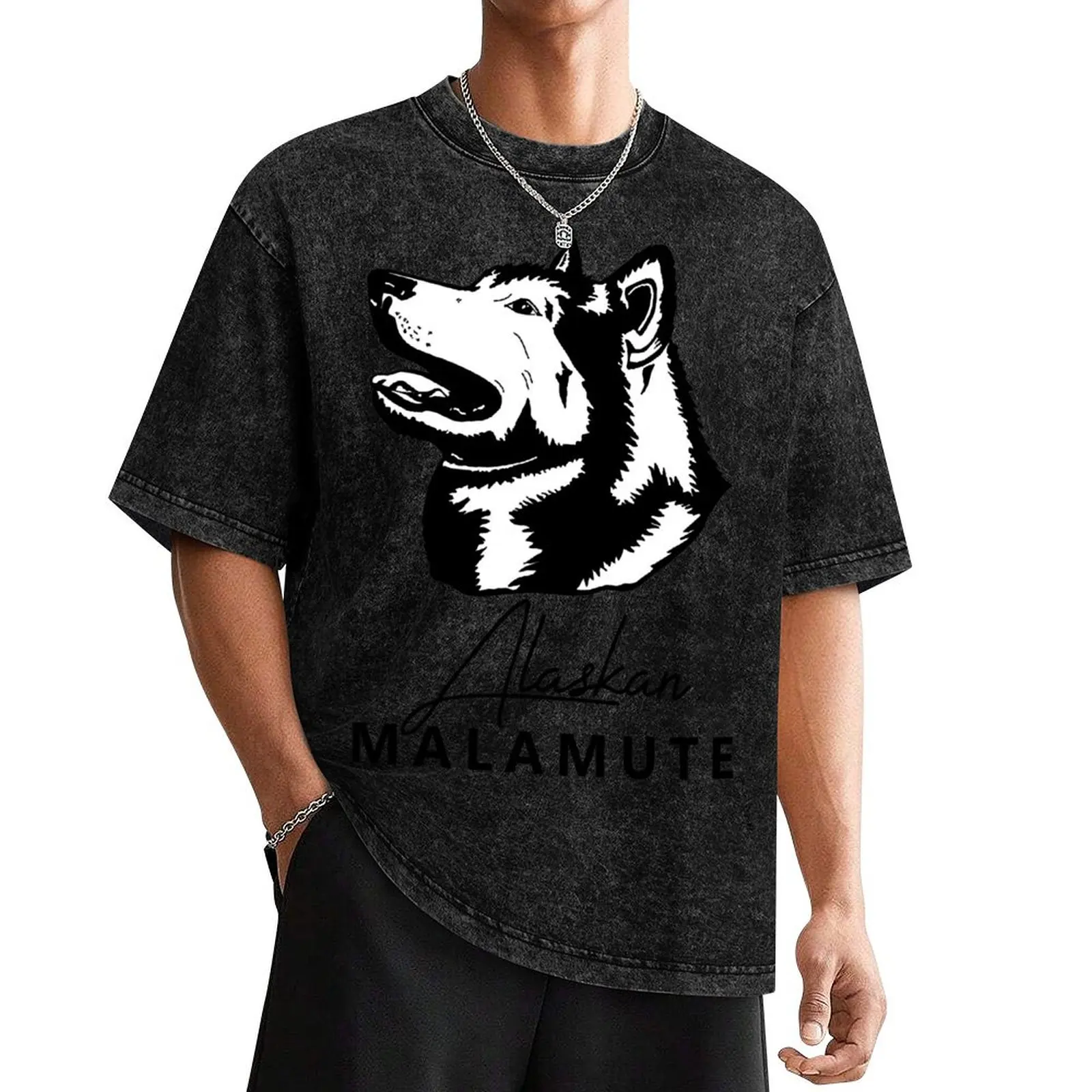 Alaskan Malamute Headstudy T-Shirt funny meme t-shirts valentines boutique clothes vintage clothes heavyweights mens t shirts