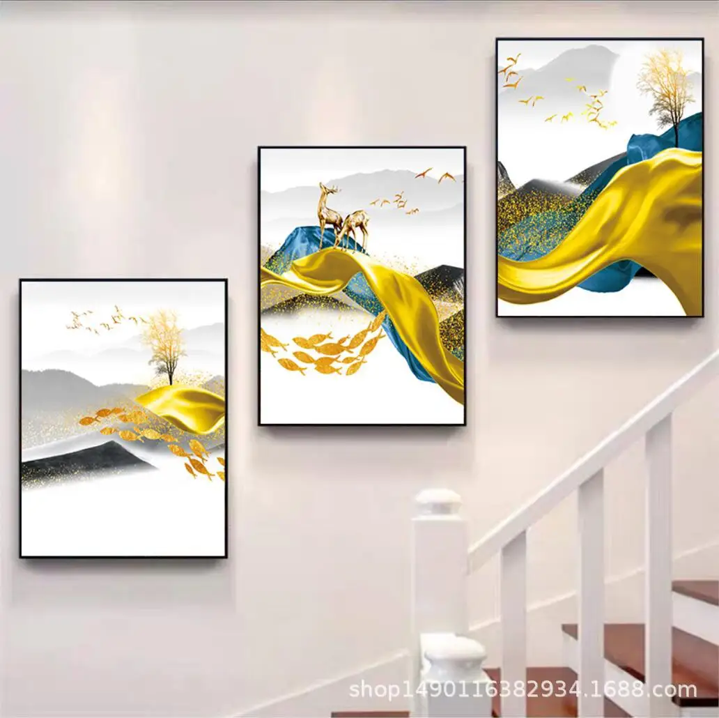 

3pcs New Modern Minimalist Decorative Painting Corridor Hanging Painting Living Room Entrance Corridor Pictures Wall Decoration