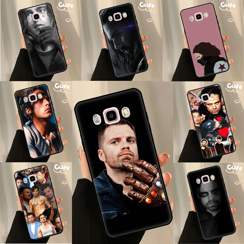 Sebastian Stan Collage Bucky Barnes Case For Samsung Galaxy J4 J6 Plus J8 A6 A7 A8 A9 2018 A3 A5 J1 J3 J5 J7 2016 2017 Cover