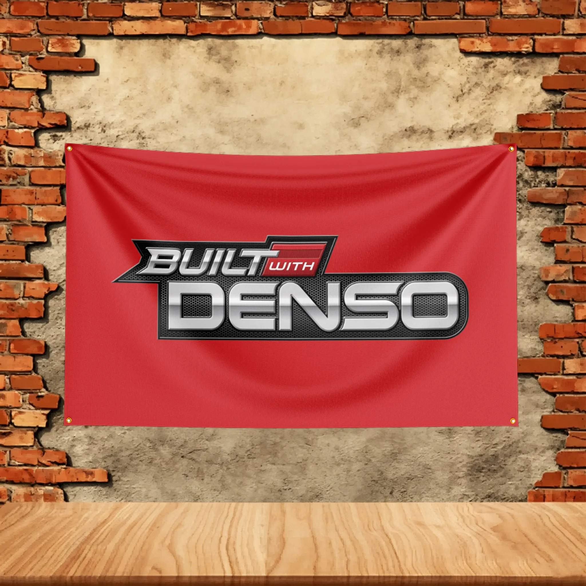 Car Parts Flag for Denso Spark Plugs Fans Banner Custom any Image Garage Bedroom Living Room Dorm Wall Hanging Decor Tapestry