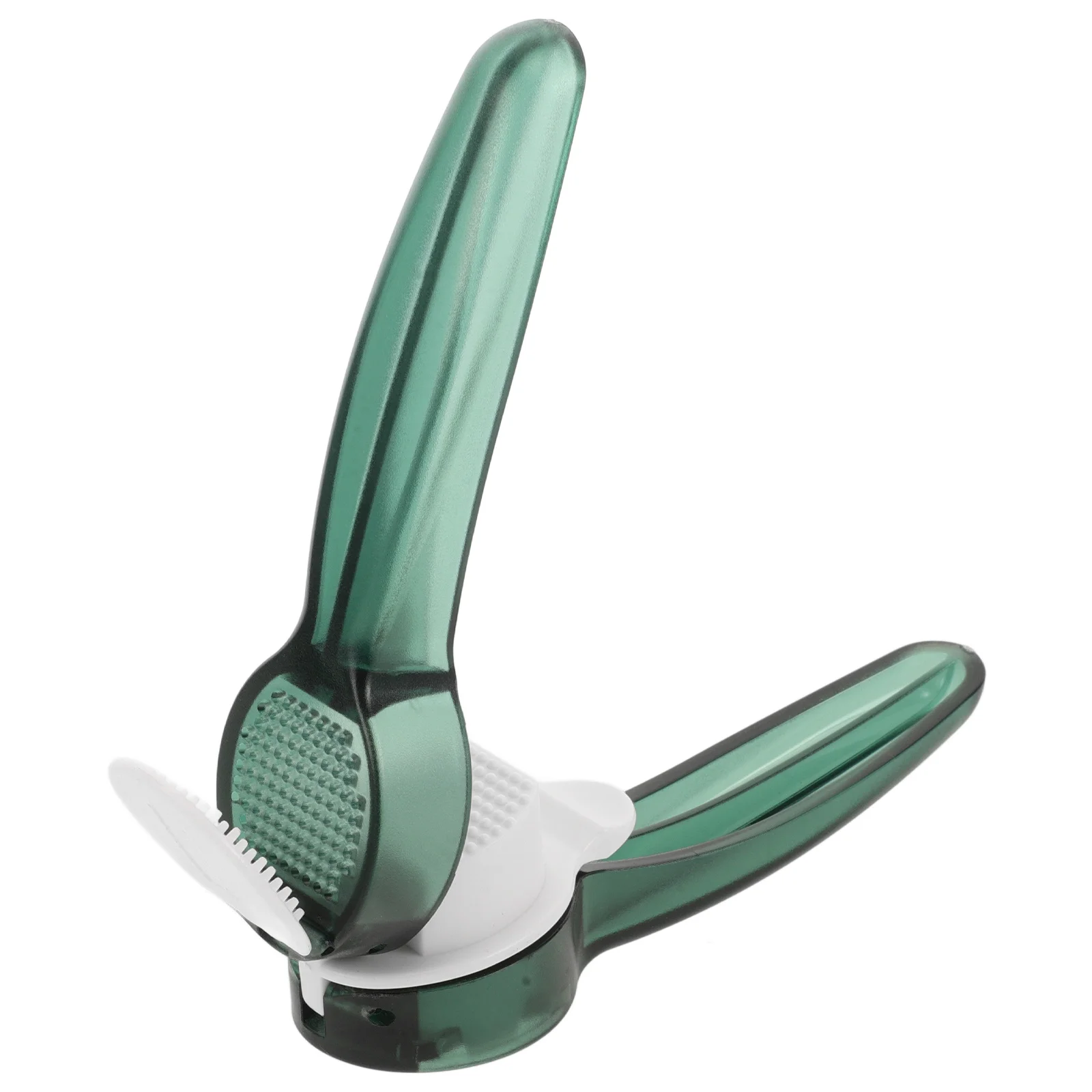 

Garlic Press Manual Crusher Masher Kitchen Tool Easy Clean Multi Functionality Garlic Mincer Ginger Press Plastic