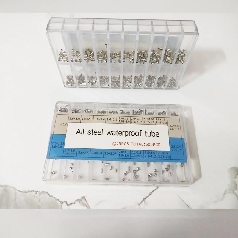 500pcs Watch Parts Watch Accessories For Waterproof Metal Tubes To Protect The Crown Of Boxed Watches Size 20