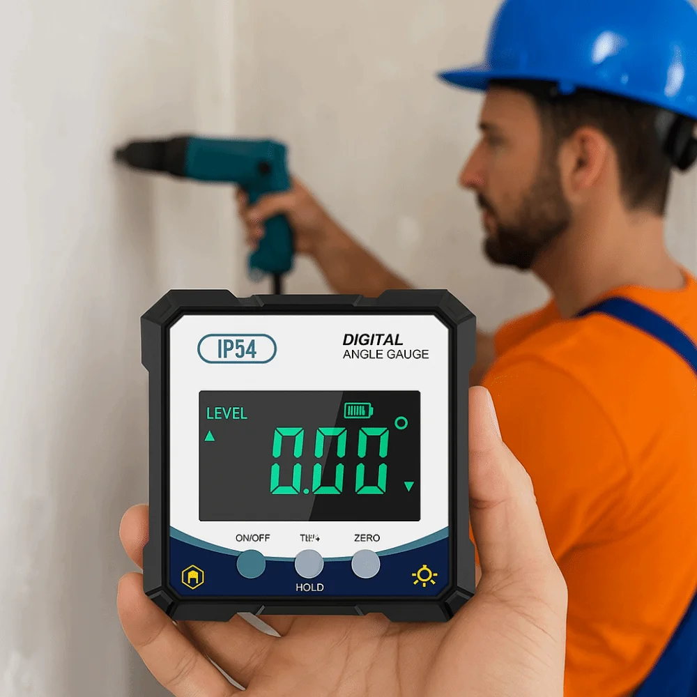 

Digital Display Level Angle Gauge 4x90° With Magnetic Base Electronic Angle Protractor Single-sided Magnetic High-precision