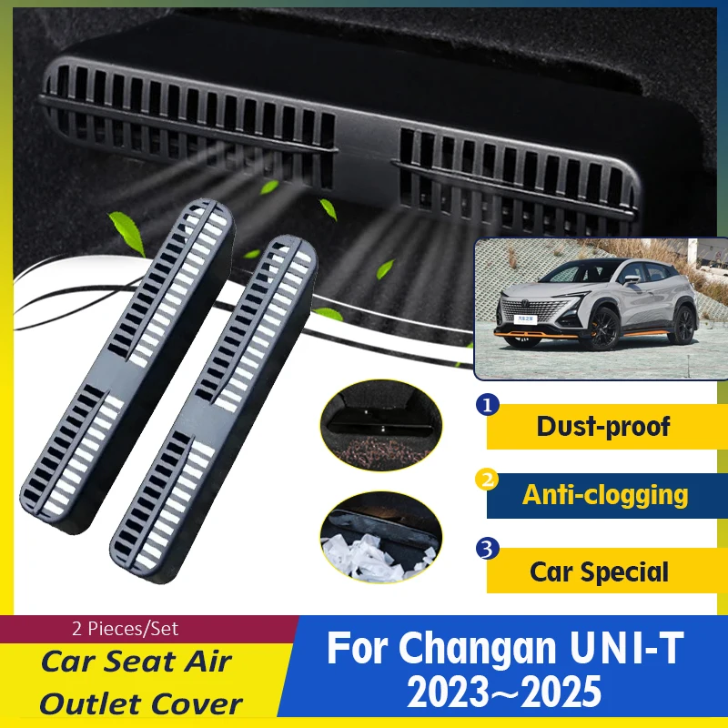 

Car Air Outlet Cover Fit For Changan UNI-T UNIT UNI T 2023 2024 2025 ABS Under Seat Conditioner Vent Protection Auto Accessories